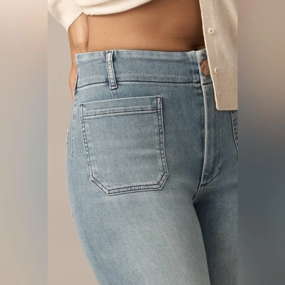 Maeve The Curvy Colette Crop Wide-Leg Jeans size 32p - Picture 10 of 11